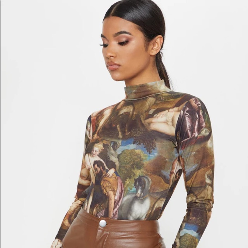 PLT renaissance Long Sleeve BodySuit-Size 14